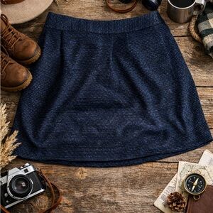 Halogen Dark Blue Skater Skirt